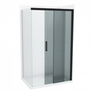 Stakleni paravan COPEN ALPHA BLACK 140x200cm 8mm staklo - Img 1