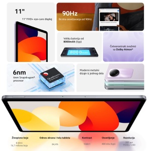 Tablet Xiaomi Redmi Pad SE 11" 4/128 WiFi zeleni - Img 4
