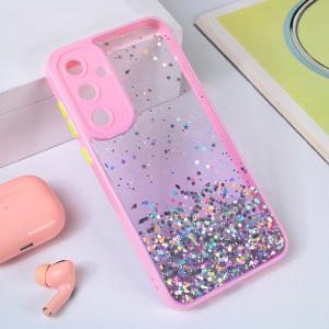 Torbica Frame Glitter za Samsung A356B Galaxy A35 5G roze - Img 1
