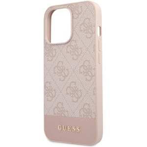 Torbica Guess Hc PC/TPU 4G Pu Bottom Stripe za iPhone 15 Pro 6.1 roze (GUHCP15LG4GLPI) - Img 4