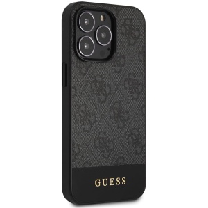 Torbica Guess Hc PC/TPU 4G Pu Bottom Stripe za iPhone 15 Pro 6.1 siva (GUHCP15LG4GLGR) - Img 3