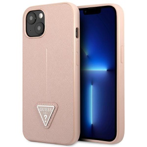 Torbica Guess Hc Saffiano PU Triangle za iPhone 14 6.1 pink (GUHCP14SPSATLP) - Img 1