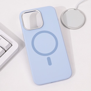 Torbica Magsafe Pure Plus za iPhone 13 Pro Max 6.7 svetlo plava - Img 1