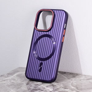 Torbica Magsafe Stripe za iPhone 14 Pro 6.1 ljubicasta - Img 1