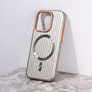 Torbica Magsafe Stripe za iPhone 15 Pro 6.1 siva - Img 1
