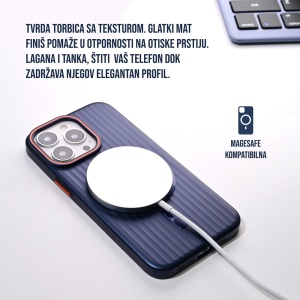 Torbica Magsafe Stripe za iPhone 16 Plus 6.7 ljubicasta - Img 3