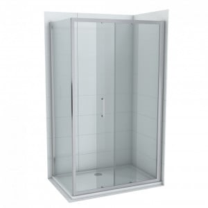 Tuš kabina CONCEPT ATLAS 140x80x195cm staklo 6mm providno - Img 1