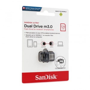 USB-флеш-накопитель SanDisk Ultra 128 ГБ m3.0 Grey&Silver