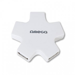 USB HUB Omega OUH24SW старый белый