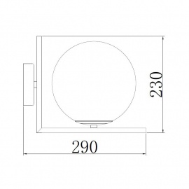 VESTA 311 ZIDNA LAMPA 1*E27 MESING - Img 3