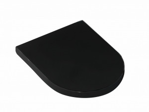 WC daska HATRIA FUSION mat crna slim softclose - Img 1
