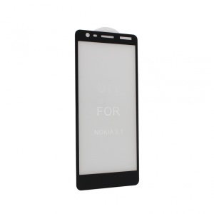 Zastitno Staklo Tempered glass 5D za Nokia 3.1 2018 crni - Img 2