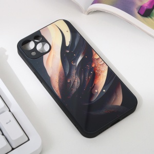 Абстрактный чехол для iPhone 13 6.1 черный - Img 1