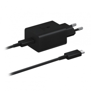 Быстрое зарядное устройство Samsung Fast Home Charger PD 45W с кабелем, черное (EP-T4510-XBE) - Img 2