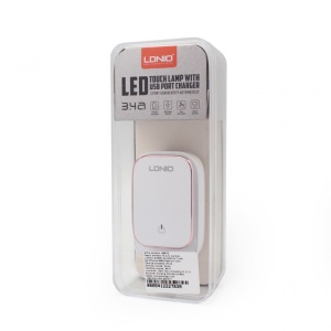 Бытовое зарядное устройство LDNIO A3305 3xUSB 5 В 3,4 А с кабелем micro USB, белое