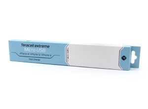 Дата-кабель Teracell Extreme 3-в-1 (micro USB/iPhone 4/iPhone 5) серый 1,2 м