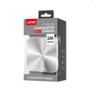 Домашнее зарядное устройство LDNIO A8101 8xUSB белое