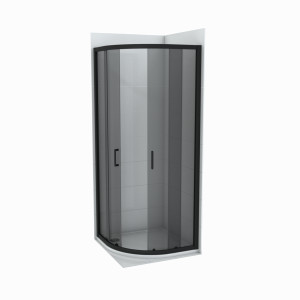 Душевая кабина COPEN ATLAS BLACK R90x195см стекло 6мм тонированное стекло