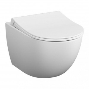 Консольный унитаз VITRA SENTO Rim-ex 54 см + сиденье для унитаза с мягким закрыванием, дюропласт