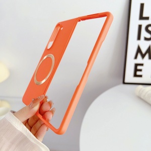Магнитный противоударный чехол Magsafe для Samsung F946B Galaxy Z Fold 5 5G, оранжевый - Img 2