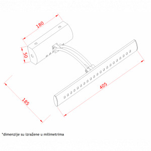 Vesta 17 zidna LED lampa 6W 4000K