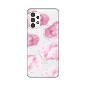 Силиконовый чехол с принтом для Samsung A135F Galaxy A13 4G, розовые облака
