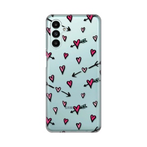 Силиконовый чехол с принтом для Samsung A136B/A047F Galaxy A13 5G/A04s с рисунком сердца