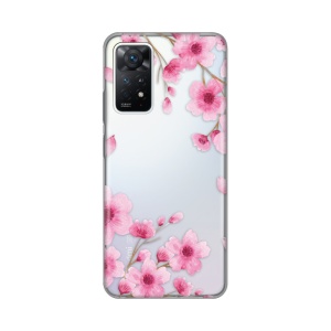 Силиконовый чехол с принтом для Xiaomi Redmi Note 11 Pro 4G/5G/Note 12 Pro 4G с цветами роз