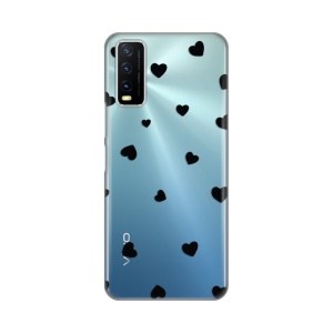 Силиконовый чехол с принтом сердечек для Vivo Y20/Y20s