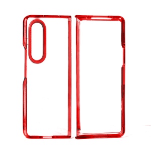 Чехол прозрачный ТПУ для Samsung Z Fold 3 красный - Img 3