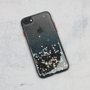 Чехол Frame Glitter для iPhone 7/8/SE 2020/2022, черный