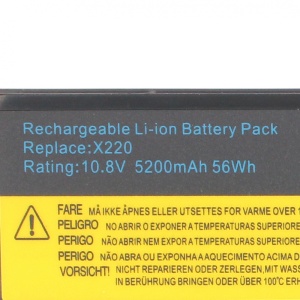 Baterija za laptop Lenovo X220 X230 10.8V 5200mAh 56Wh HQ2200 - Img 4