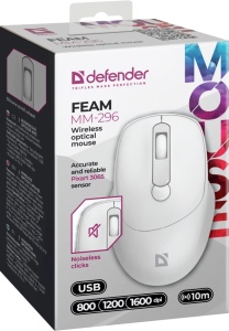 Bežični miš Defender Feam MM-296 beli - Img 2