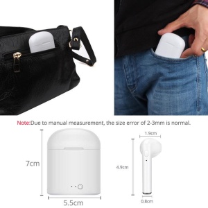 Bluetooth slusalice Airpods i7s TWS crne HQ - Img 4