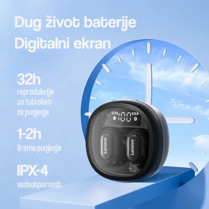 Bluetooth slusalice Lenovo Thinkplus Airpods crne - Img 2