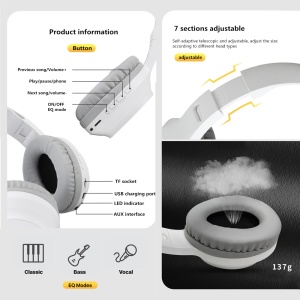 Bluetooth slusalice Sodo SD-703 roze - Img 2