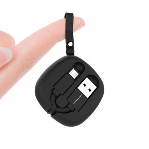 Data kabl KONFULON S79 privezak micro USB crni 1m - Img 1