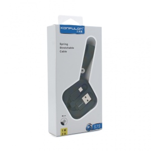 Data kabl KONFULON S79 privezak micro USB crni 1m - Img 2