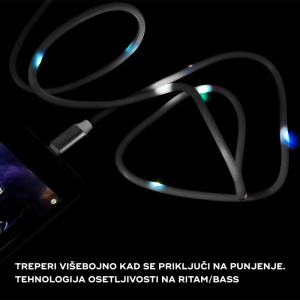 Data kabl KUCIPA K257 micro USB 1m beli - Img 2