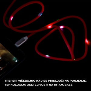 Data kabl KUCIPA K257 micro USB 1m crveni - Img 2