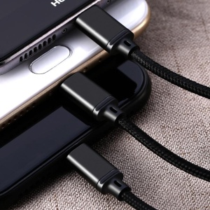 Data kabl REMAX Gition RC-131 3u1 za iPhone Lightning/Micro USB/Type C crni 1m - Img 4