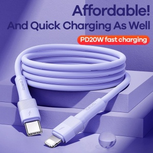 Data kabl REMAX Leya Series PD 20W Fast Charging RC-C056 Type C na iPhone lightning crni - Img 4