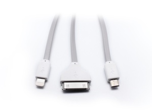 Data kabl Teracell Extreme 3u1(micro USB/iphone 4/iphone 5) sivi 1.2m - Img 3