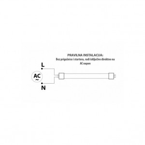 DAWN LED CEV T8 22W 4000K 2200lm JEDNOSTRANA - Img 3