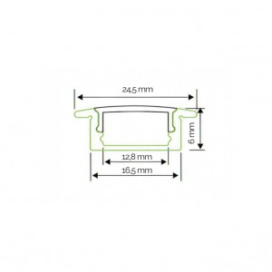 led profil ll alp001 r komplet