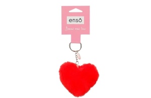 ENSO FLUFFY CHARMS dečiji privezak - crvena