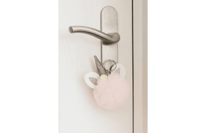 ENSO FLUFFY CHARMS dečiji privezak - pink/white - Img 3