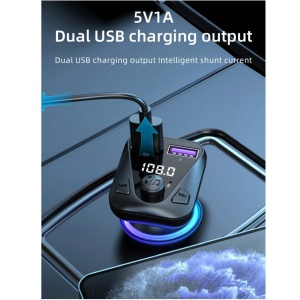 FM transmiter C43 USB, QC 3.0 Bluetooth 5.0, handsfree crni - Img 4