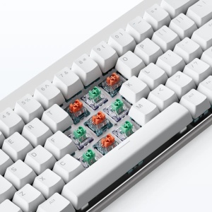 Gaming tastatura MCHOSE Ace 68 Air Ultra Esports Magnetic Switch snow white - Img 2