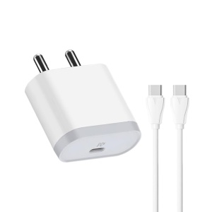 Kucni punjac LDNIO A1209C PD, 20W sa Type C na Type C kablom beli - Img 1